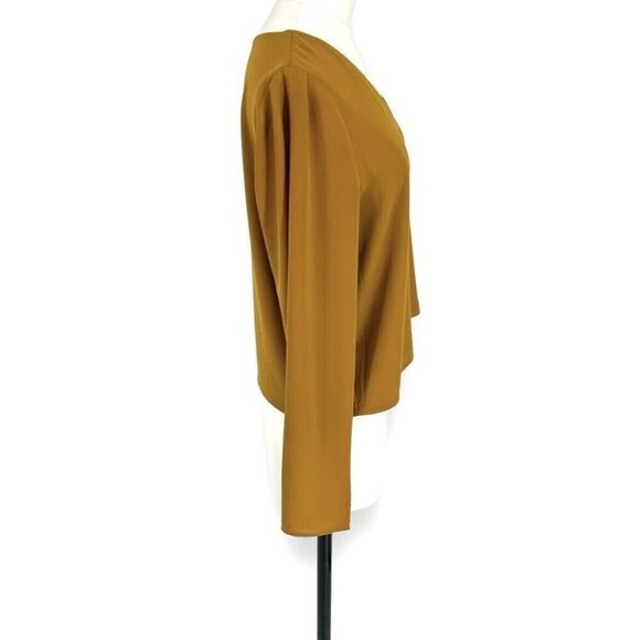 Arirzia Babaton Murphy Blouse Yellow Harvest Gold Size Medium - Picture 4 of 11